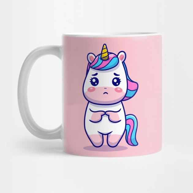 Cute Unicorn Sad by Catalyst Labs